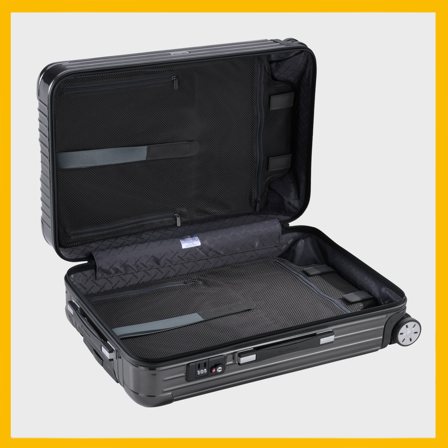 Lufthansa 世界限定300個 4輪 63CM 溶岩グレー 1740874 廃盤 - 画像 (5)