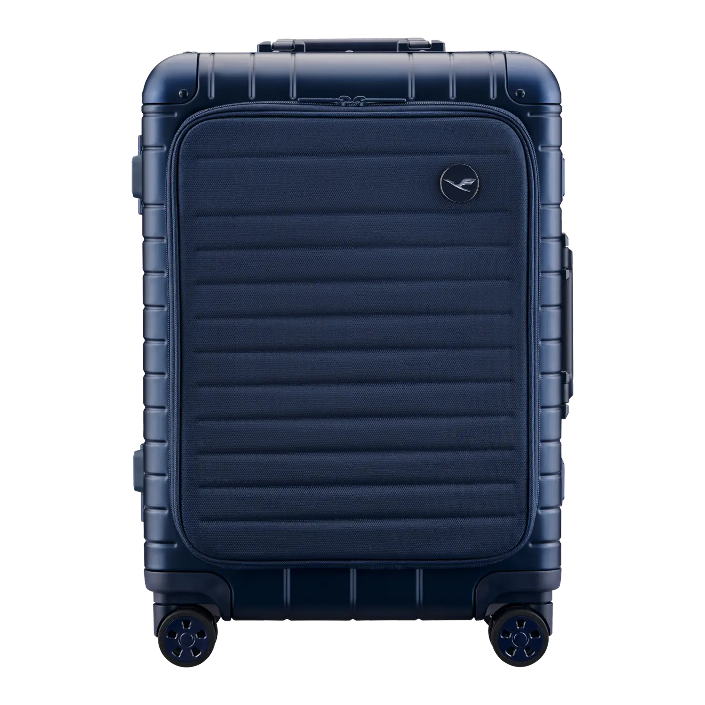 Lufthansa Aluminium Collection Business Class Edition Trolley S フロントポケット付き ブルー 1774141