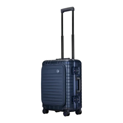Lufthansa Aluminium Collection Business Class Edition Trolley S フロントポケット付き ブルー 1774141