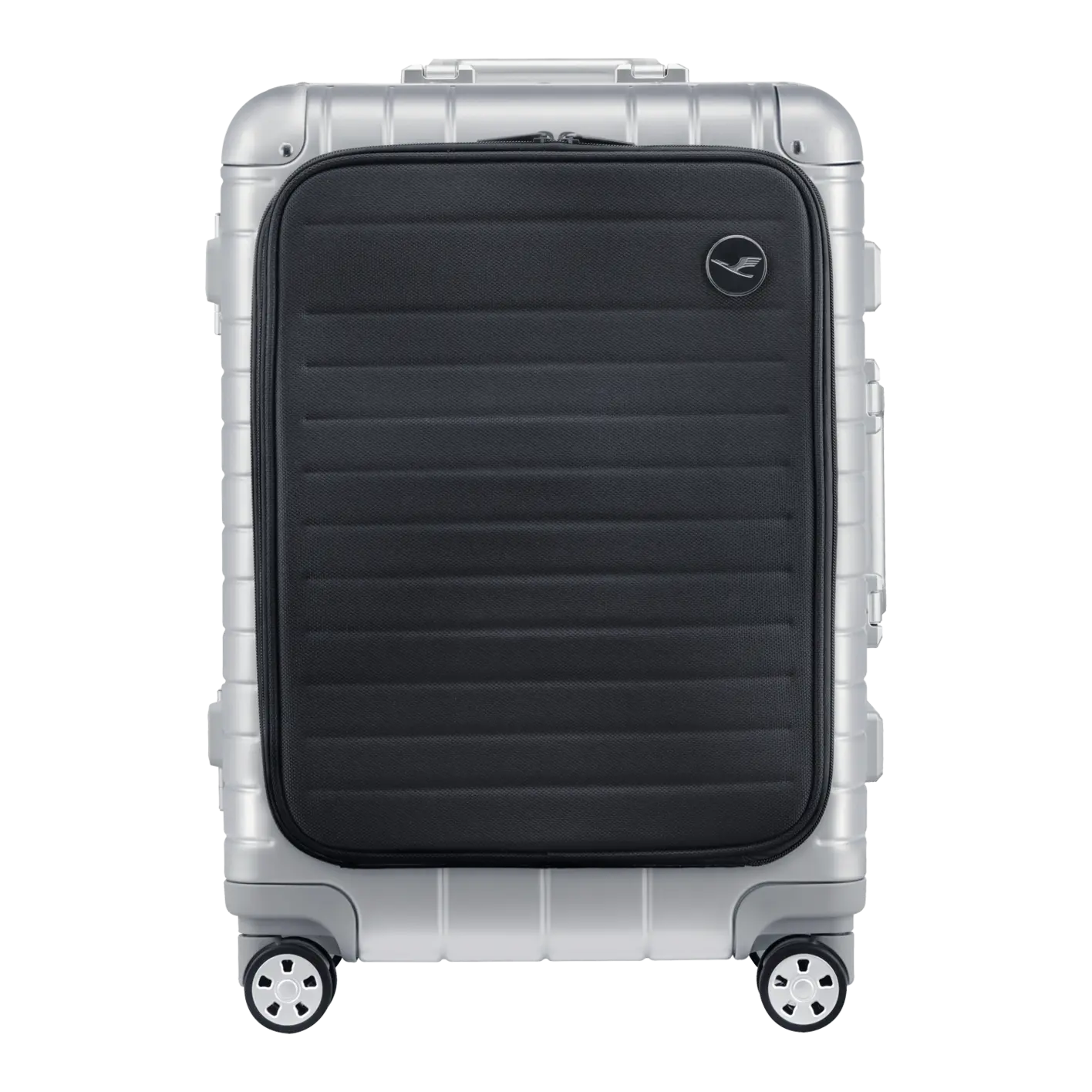 Lufthansa Aluminium Collection Trolley S フロントポケット付き シルバー 1767321