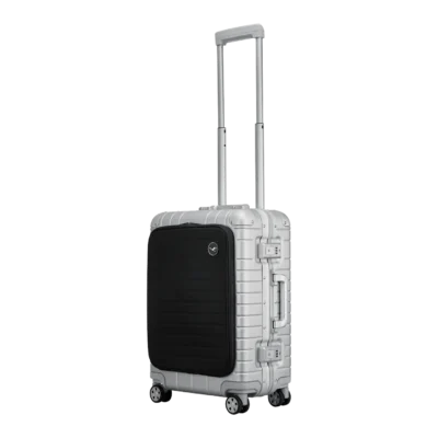 Lufthansa Aluminium Collection Trolley S フロントポケット付き シルバー 1767321